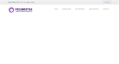 Desktop Screenshot of fecunditas.com.ar